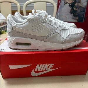 BRAND NEW: Women’s Nike Air Max SC White Athletic Sneakers - Size 8.5.